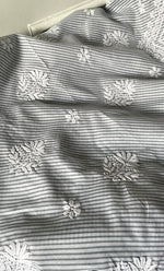 Load image into Gallery viewer, Shumaira Women's Lakhnavi Handcrafted Cotton Chikankari Unstitched Kurti Fabric - HONC0326383