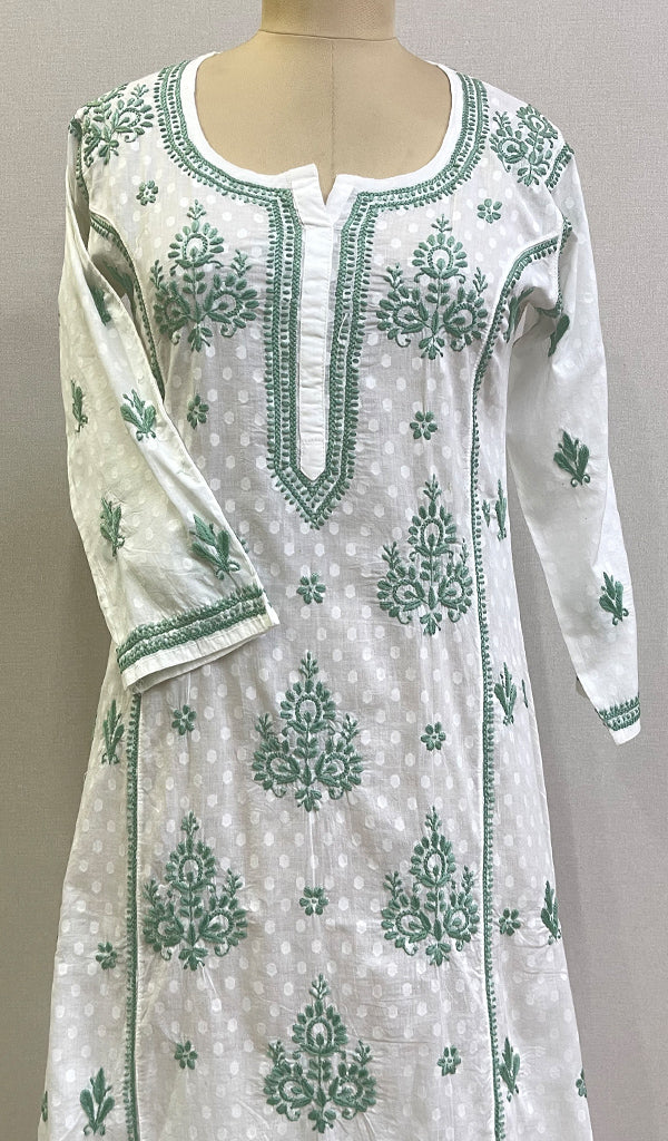 Gulshan Women's Lucknowi Handcrafted Cotton Chikankari Kurti - HONC0159622