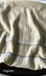 Load image into Gallery viewer, Women&#39;s Lakhnavi Handcrafted Mul Chanderi Semi-Stitched Kurta And Dupatta Set - HONC0281947
