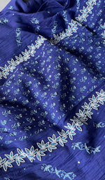 Load image into Gallery viewer, Saziya Women&#39;s Lakhnavi Handcrafted Mul Chanderi Semi - Stitched Kurta And Dupatta Set - HONC0307235
