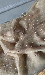 Load image into Gallery viewer, Women&#39;s Lakhnavi Handcrafted Pure Organza Chikankari Unstitched Kurta And Dupatta Set- HONC0310711
