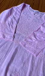 将图像加载到图库查看器中， Women&#39;s Lucknowi Handcrafted Cotton Chikankari Kurti - HONC0301051
