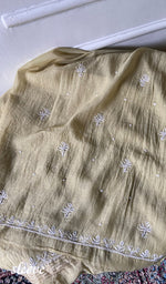 Load image into Gallery viewer, Women's Lakhnavi Handcrafted Mul Chanderi UnStitched Kurta And Dupatta Set - HONC0343238