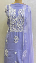 Load image into Gallery viewer, Women&#39;s Lakhnavi Handcrafted Cotton Chikankari Suit Material- HONC0149086
