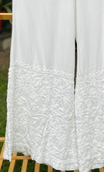将图像加载到图库查看器中， Women&#39;s Lucknowi Handcrafted Modal Cotton Chikankari Palazzo - HONC0224474
