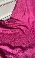 Load image into Gallery viewer, Lucknowi Handcrafted Chanderi Silk Chikankari Unstitched Men's Kurta Fabric - HONC0306348