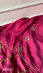 Load image into Gallery viewer, Women's Lakhnavi Handcrafted Chanderi Silk Unstitched Chikankari Full Suit - HONC0355234