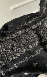 Load image into Gallery viewer, Women's Lakhnavi Handcrafted Mul Chanderi Semi - Stitched Kurta And Dupatta Set - HONC0157508