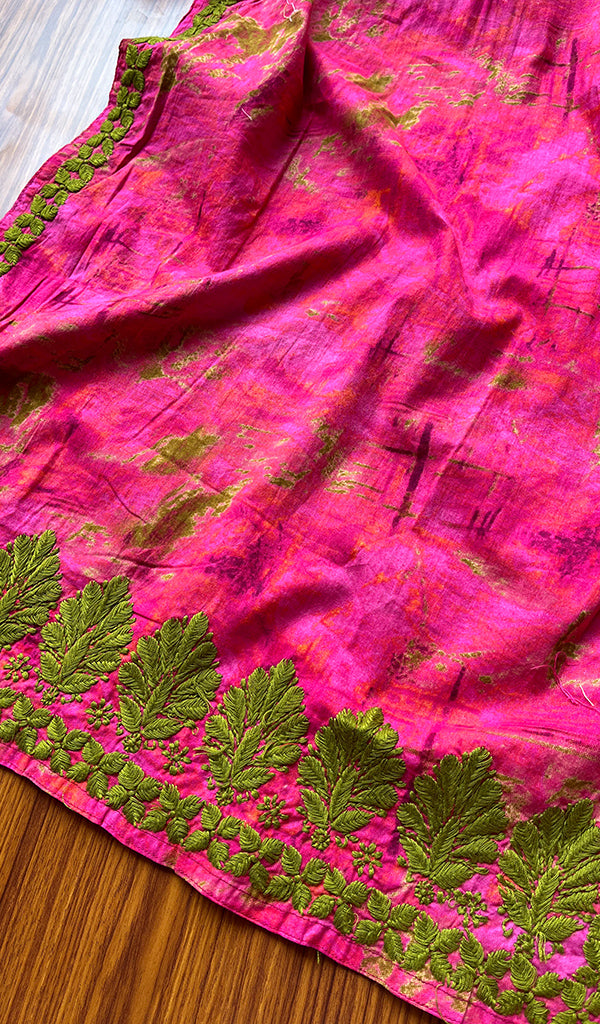 Women's Lakhnavi Handcrafted Cotton Chikankari Kurti - NC5740
