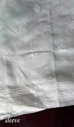 Load image into Gallery viewer, Women's Lakhnavi Handcrafted Cotton Chikankari Unstitched Kurti Fabric - HONC0367467
