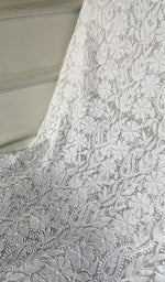 将图像加载到图库查看器中， Women's Lakhnavi Handcrafted Viscose Georgette Chikankari Kurti Fabric - HONC0343103