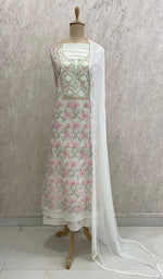 Load image into Gallery viewer, Women&#39;s Lakhnavi Handcrafted Cotton Chikankari Suit Material - HONC0284972
