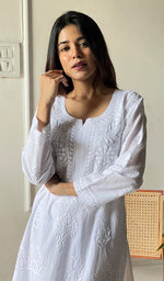 Load image into Gallery viewer, Women&#39;s Lakhnavi Handcrafted Cotton Chikankari Top And Palazzo Set - HONC0299588
