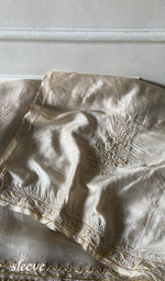 Load image into Gallery viewer, Women's Lakhnavi Handcrafted Tussar Silk Chikankari Kurta And Dupatta Set - HONC0339003