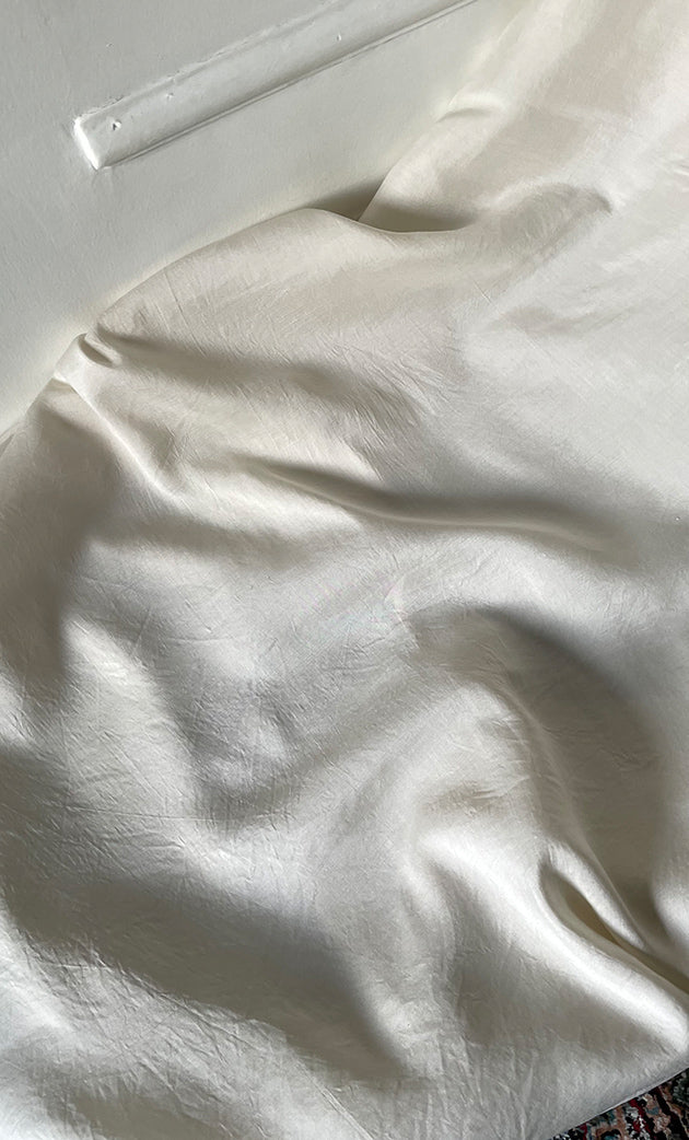 Lucknowi Handcrafted Munga Silk Chikankari Unstitched Men's Kurta Fabric - HONC0230087