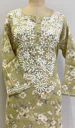 Load image into Gallery viewer, Rubab Women&#39;s Lucknowi Handcrafted Cotton Chikankari Kurti - HONC0196447
