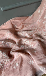 将图像加载到图库查看器中， Women&#39;s Lakhnavi Handcrafted Mul Chanderi Semi - Stitched Kurta And Dupatta Set - HONC0284759
