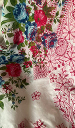 将图像加载到图库查看器中， Women&#39;s Lakhnavi Handcrafted Cotton Chikankari Unstitched Kurti Fabric - HONC0284336
