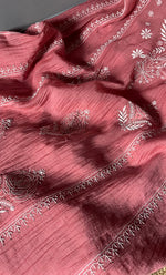 Load image into Gallery viewer, Women&#39;s Lakhnavi Handcrafted Mul Chanderi Semi - Stitched Anarkali And Dupatta Set - HONC0280985

