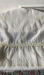 Load image into Gallery viewer, Women's Lakhnavi Handcrafted Mul Chanderi Semi - stitched Angrakha And Dupatta Set - HONC0294983