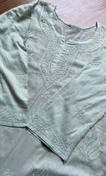 将图像加载到图库查看器中， Women&#39;s Lakhnavi Handcrafted Cotton Chikankari Top -  HONC0214054
