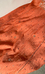 Load image into Gallery viewer, Women&#39;s Lakhnavi Handcrafted Mul Chanderi Semi-Stitched Kurta And Dupatta Set - HONC0323627
