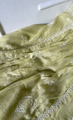 将图像加载到图库查看器中， Women's Lakhnavi Handcrafted Kota Cotton Semi - Stitched Kurta And Dupatta Set- HONC0307251