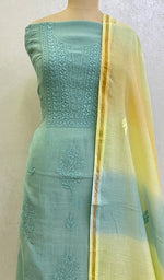 Load image into Gallery viewer, Women&#39;s Lakhnavi Handcrafted Mul Chanderi Kurta And Dupatta Set - HONC0159591
