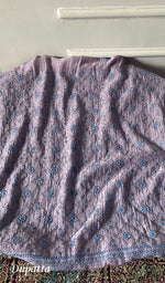 Load image into Gallery viewer, Women's Lakhnavi Handcrafted Mul Chanderi Unstitched Kurta And Dupatta Set - HONC0320354