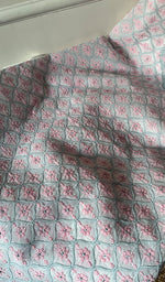 Load image into Gallery viewer, Women&#39;s Lakhnavi Handcrafted Cotton Chikankari Suit Material - HONC0291815
