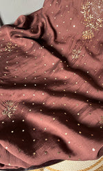 Load image into Gallery viewer, Women&#39;s Lakhnavi Handcrafted Mul Chanderi Chikankari Full Suit Material - HONC0153812
