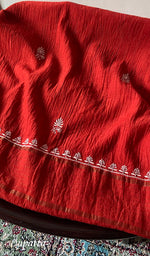 Load image into Gallery viewer, Women's Lakhnavi Handcrafted Maheshwari Mul Chanderi Unstitched Kurta And Dupatta Set - HONC0330509