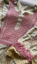 将图像加载到图库查看器中， Women&#39;s Lucknowi Handcrafted Cotton Chikankari Kurti - HONC0301010
