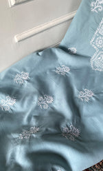 Load image into Gallery viewer, Women's Lakhnavi Handcrafted Unstitched Cotton Chikankari Suit Material - HONC03170170