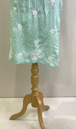 将图像加载到图库查看器中， Women&#39;s Lucknowi Handcrafted Modal Cotton Chikankari Kurti - HONC0149682
