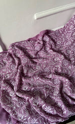 Load image into Gallery viewer, Women&#39;s Lakhnavi Handcrafted Pure Silk Georgette Chikankari Suit Material -  HONC0188582
