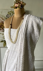 Load image into Gallery viewer, Women&#39;s Lakhnavi Handcrafted Bridal Viscose Georgette Chikankari Lehenga Set - HONC0287657
