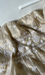 Load image into Gallery viewer, Naaz Women's Lucknowi Handcrafted Kota Chanderi Chikankari Kurta And Dupatta Set - HONC0314046