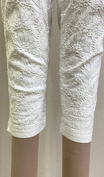Load image into Gallery viewer, Women&#39;s Lakhnavi Handcrafted Cotton Chikankari Pant - HONC0214885
