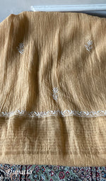 Load image into Gallery viewer, Aseel Women's Lakhnavi Handcrafted MUl Chanderi Unstitched Chikankari Full Suit - HONC0342157