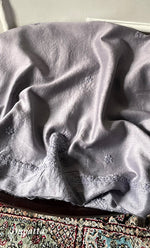 Load image into Gallery viewer, Women's Lucknowi Handcrafted Chanderi Silk Chikankari Full Suit Material - HONC0322745