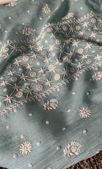 Load image into Gallery viewer, Women's Lakhnavi Handcrafted Mul Chanderi Semi - Stitched Kurta And Dupatta Set - HONC0330158