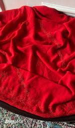 Load image into Gallery viewer, Women's Lucknowi Handcrafted Viscose Georgette Unstitched Chikankari Suit Material - HONC0317983