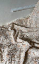 将图像加载到图库查看器中， Mehr Women&#39;s Lakhnavi Handcrafted Maheshwari Mul Chanderi Unstitched Kurta And Dupatta Set - HONC0278923
