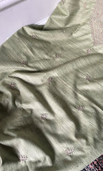 将图像加载到图库查看器中， Lucknowi Handcrafted Cotton Chikankari Unstitched Men&#39;s Kurta Fabric - HONC0283357
