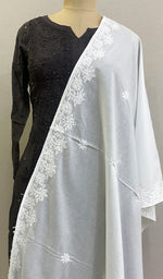 Load image into Gallery viewer, Women&#39;s Lucknowi Handcrafted Cotton Chikankari Stoles - HONC0198397
