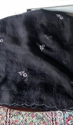 Load image into Gallery viewer, Women's Lakhnavi Handcrafted Pure Organza Chikankari Unstitched Kurta And Dupatta Set- HONC0329215