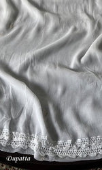 Load image into Gallery viewer, Ashima Women's Lucknowi Handcrafted Muslin Chikankari Unstitched Suit Material - HONC0243934