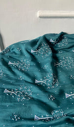 Load image into Gallery viewer, Women's Lakhnavi Handcrafted Mul Chanderi Unstitched Kurta And Dupatta Set - HONC0317807