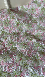 Load image into Gallery viewer, Sidra Women&#39;s Lakhnavi Handcrafted Cotton Chikankari Suit Material - HONC0284969
